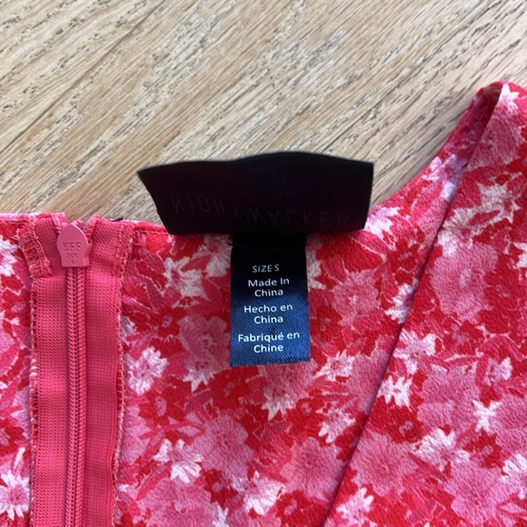 Nightwalker Mini Elsa Dress in Scarlet floral print size S - Picture 7 of 12